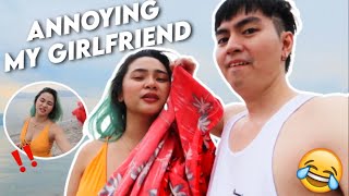 ANNOYING MY GF PRANK! (Beach Pls? HAHA) | Boss and BossBabe