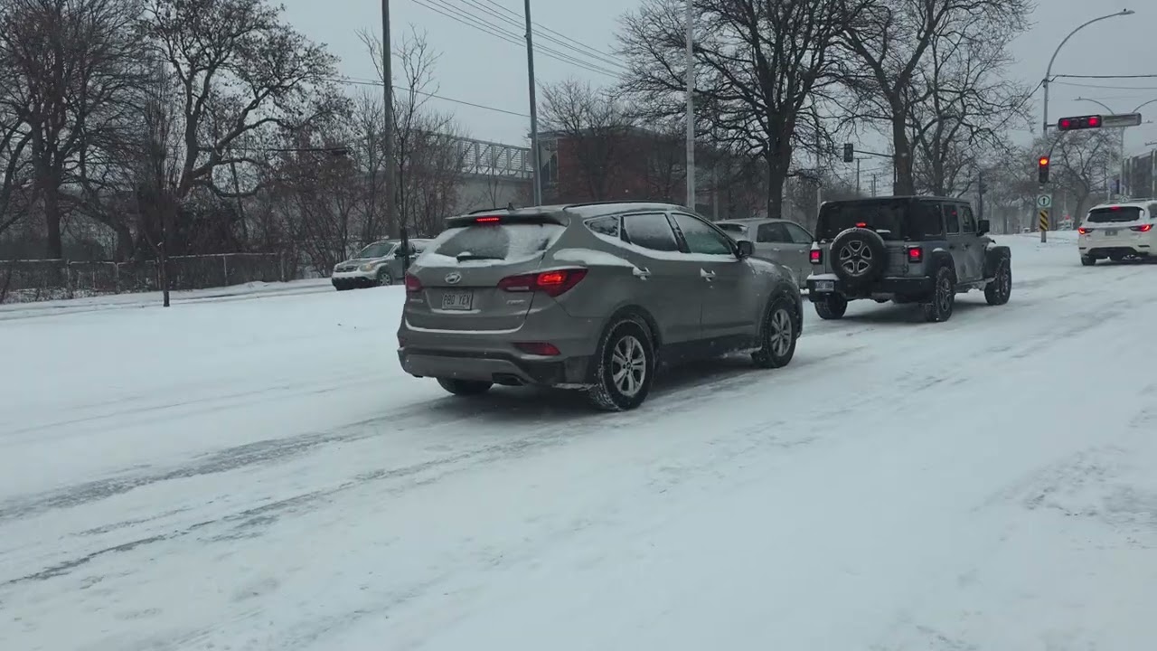 20 Centimetros de nieve hoy en Montreal