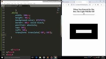 Creating a Torchlight effect using HTML and CSS.