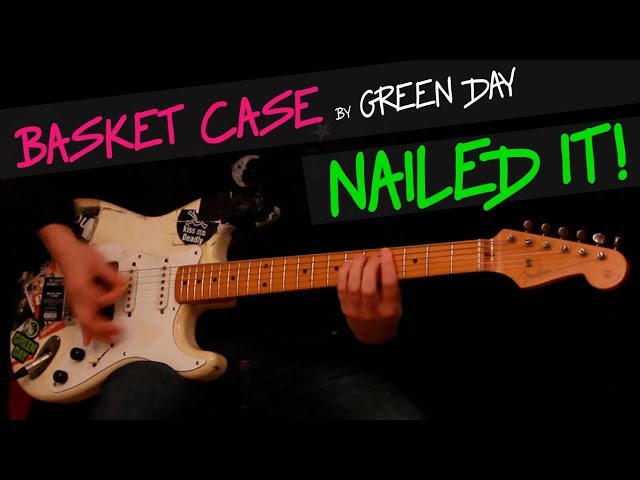 Green Day - Basket Case guitar cover by GV + chords class=