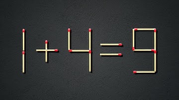 Move 1 stick to fix the equation. Matchstick Puzzles