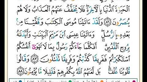 الصفحة رقم ( 13 ) من ختمة مصحف التجويد برواية حفص بصوت القارئ محمد حبش