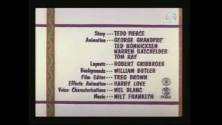 Looney Tunes Cannery Woe 1961 Intro Laserdisc Print