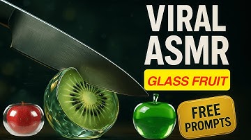 Create Viral Glass Fruit Cutting AI ASMR with Google Veo 3 + OpenArt AI | Free Prompts #aiasmr