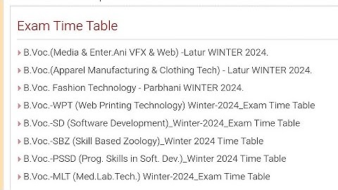 #srtmun srtmun winter 2024 exam timetable as on and till date:23 november 2024 #srtmunwinter2024exam