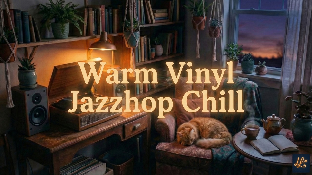 Warm Vinyl Jazzhop Chill – Relaxing Lo-Fi Jazz Beats for Studying & Relaxing 🎷