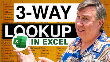 Excel - How To Do A Three Way Lookup Excel - Duel 159 - Episode 1895