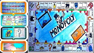 🔥 🔥How to make a monopoly game 🎮 🔥|| at home 🏡 ||with cardboard || simple DIY cardboard game🎮 screenshot 4