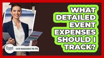 What Detailed Event Expenses Should I Track?