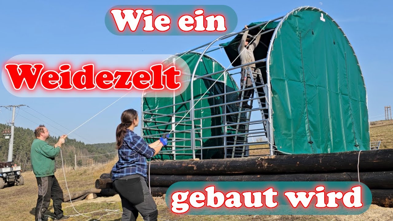 Wie man ein Weidezelt aufbaut