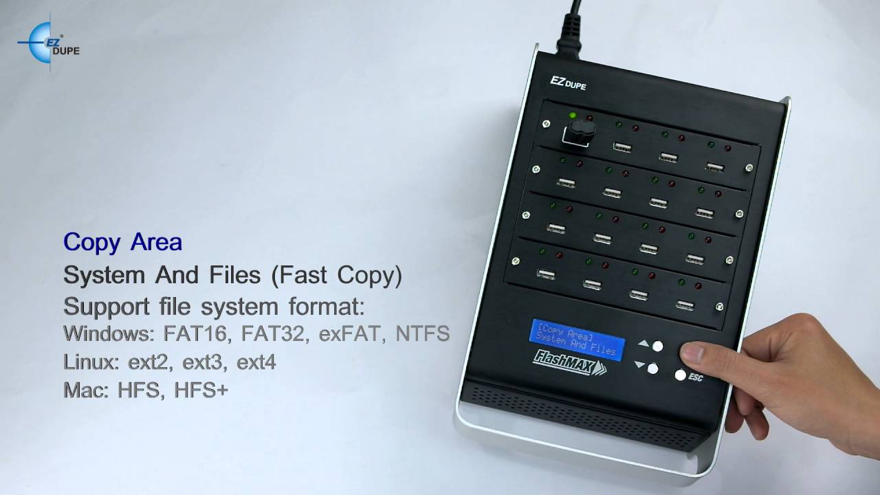 1 to 39 FlashMax SD Duplicator - Standalone Secure Digital Card Copier –  acumendisc