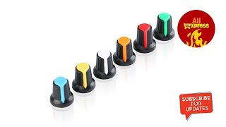 Potentiometer knobs 6mm shaft hole WH148 - Aliexpress unboxing (Quick Look)