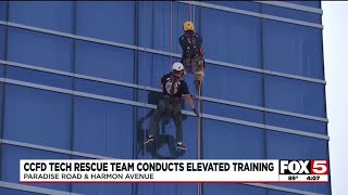 CCFD Tech Rescue Team conducts elevated training