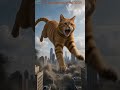 【怪獣猫】おやつを食べた猫が超巨大化して宇宙へ飛んでいく1分間のパニックムービー! amanojak Runway Seedance