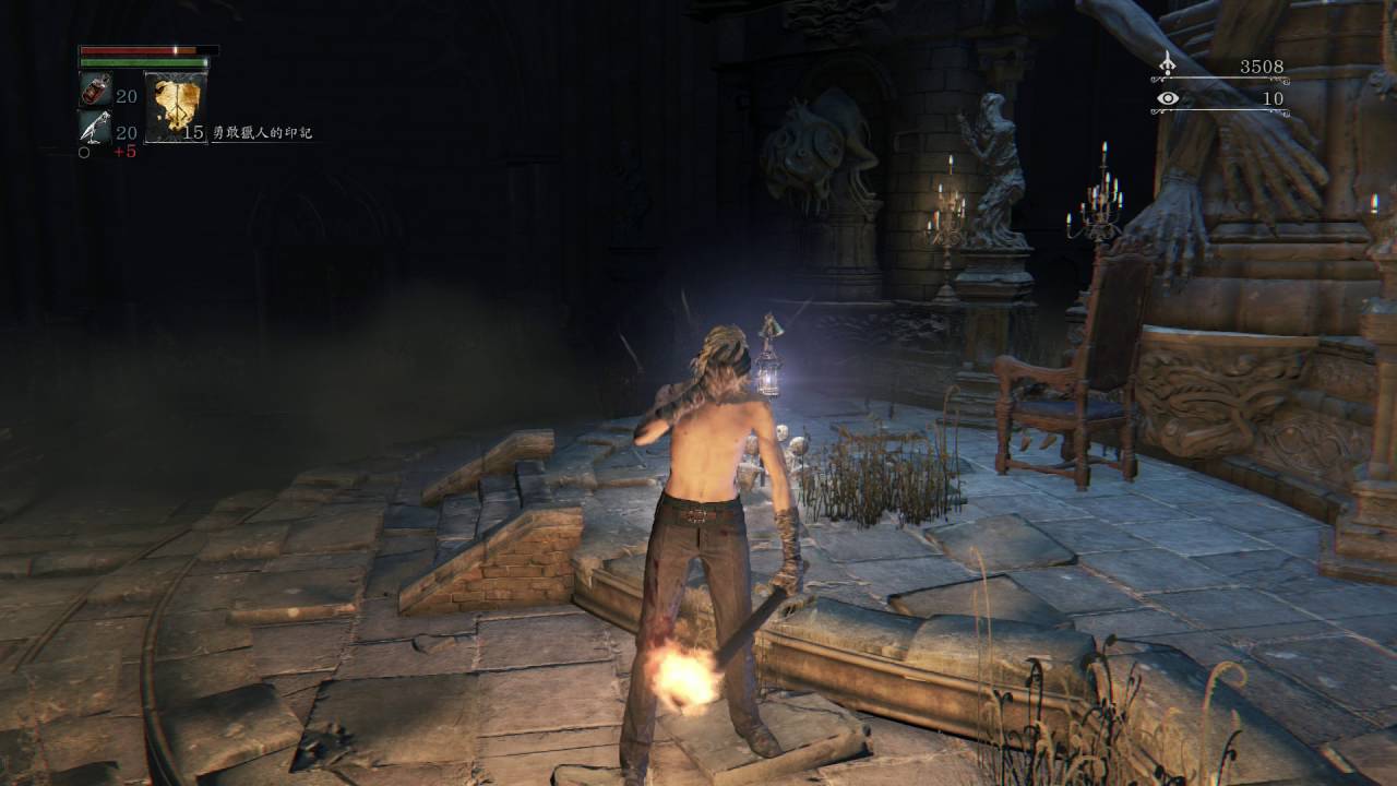 Bloodborne《血源詛咒》未見之村布袋僧刷雙子血石碎片簡單打法