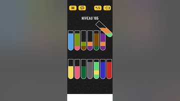 Water sort color puzzle game level 165 solution