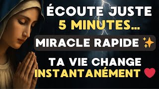 🌹 Écoute Juste 5 Minutes… La Vierge Marie Agit Pendant Que Tu Récites Cette Prière Magique 🫶 Resimi