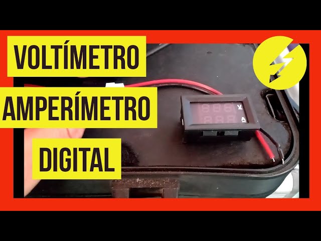 CÓMO CONECTAR UN VOLTÍMETRO-AMPERÍMETRO DIGITAL. DOS TIPOS DE