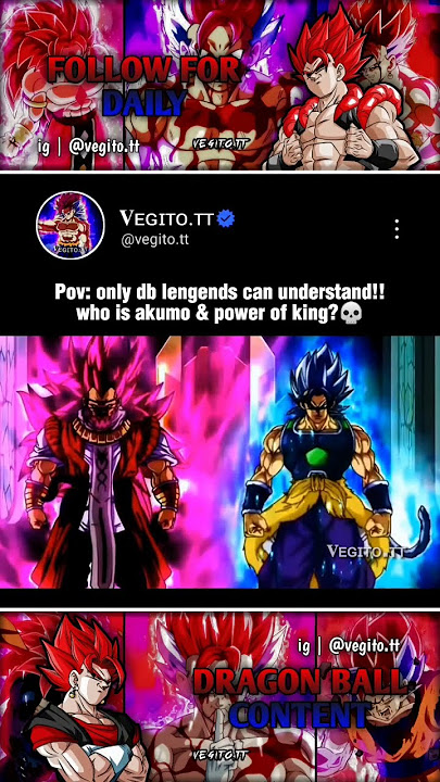 do you know about saiyan king 💀😱 // who is akumo and yamoshi? // #goku #dragonball #dbz