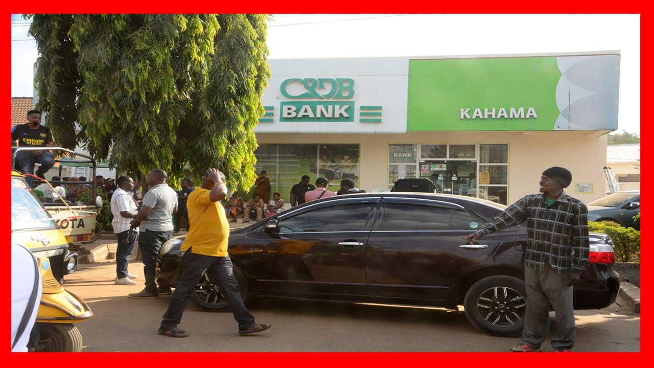 TAHARUKI YAJITOKEZA  BANK YA CRDB KAHAMA/ KAMANDA WA POLISI SHINYANGA AZUNGUMZA