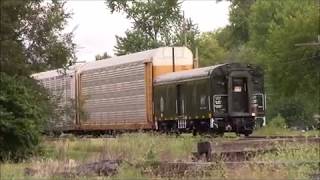 CSX Southbound Autorack Train with a Cleveland Terminal Valley Railroad Observation car
