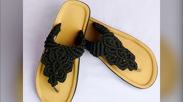 HOW TO MAKE A FLOWER MACRAME SLIPPERS//MACRAME//