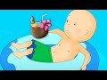 Caillou and the Pool Party | Caillou Cartoon
