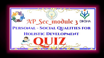 AP_SEC_3|QUIZ ANSWERS IN ENGLISH | PERSONNEL SOCIAL QUALITIES FOR HOLISTIC DEVEL|20/20 | NISHTHA|