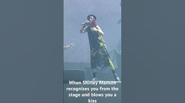 Shirley Manson of Garbage blowing me a kiss from the stage #concert