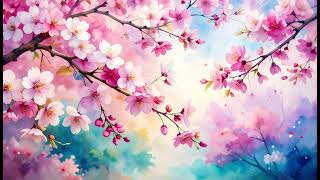 Cherry Blossom Painting Screensaver | 4K TV Art for a Serene Living Room Ambience screenshot 2