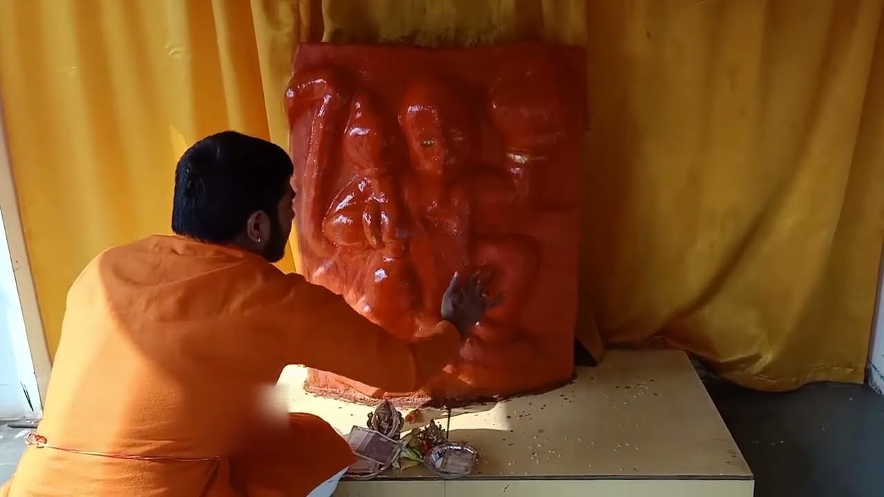 श्री हनुमानजी अभिषेक - श्री पारदेश्वर शिव मंदिर, संभाजीनगर (औरंगाबाद)