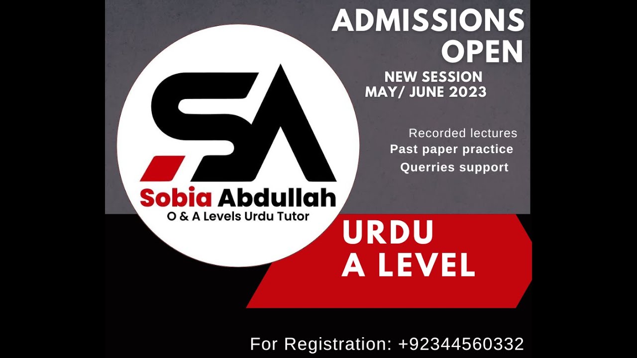 Marking Scheme for Urdu A level (9686) paper 3 (Essay writing) YouTube