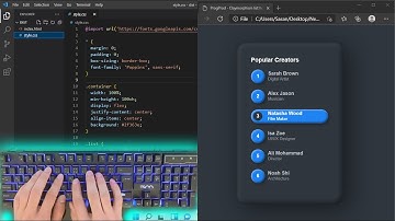 ASMR Programming - Claymorphism List Hover Effect Using HTML CSS - No Talking