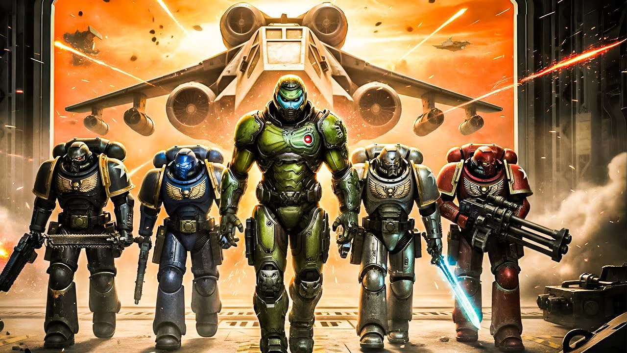 What If Doom Slayer Joined The Space Marines In Warhammer 40K?