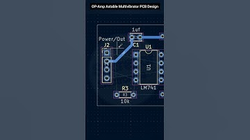 PCB Designing || OP-Amp Astable Multivibrator PCB Design