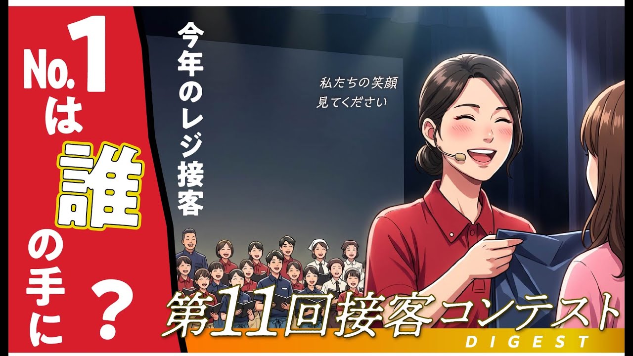【プロのレジ接客】第11回接客コンテスト（ダイジェスト）