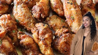 Crispy Air Fryer Chicken Wings | Lemon Pepper Chicken Wings