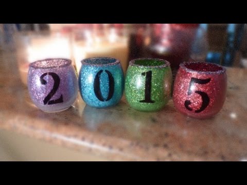 DIY: New Year's Decoration (2015 Jars)