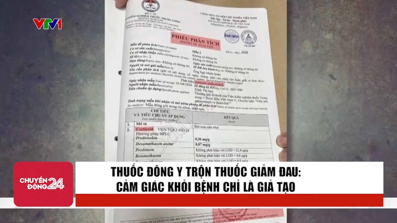 Thuốc đông y trộn thuốc giảm đau: Cảm giác khỏi bệnh chỉ là giả tạo