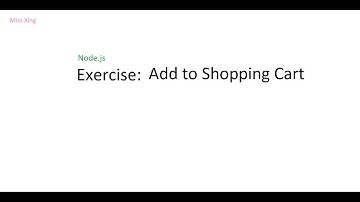 Node.js | Express.js - Exercise: Add to Cart