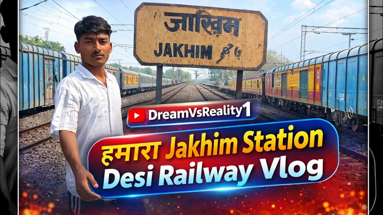 🚉 Hamara Jakhim Station | Desi Railway Vlog ।। DreamVsReality1 