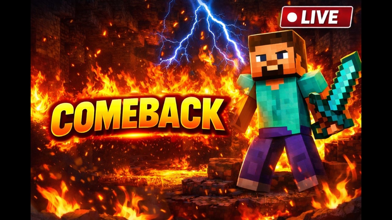 🔥 LONG BREAK TARVATHA MINECRAFT LIVE 🔥 | COMEBACK STREAM 💥 | FUN ...
