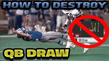 HOW TO STOP QB DRAW | MADDEN 18 TIP