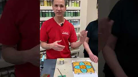 Soldering Your Stained Glass Panel #FacebookLive