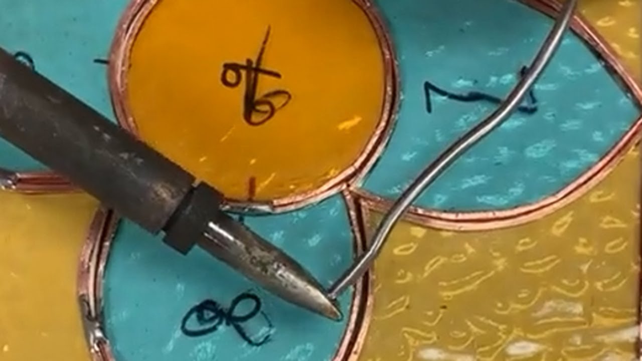 How to use hobby came pretinned wire and silverware in your stained glass 