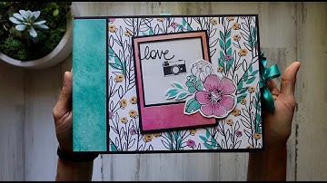 Folio Mini Album Scrapbook | Black & White Botanics | Paper Studio | 2022