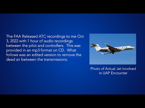 UFO Sighting by Pilot Over the Ocean West of Los Angeles ATC Audio Recordings from the FAA. 8-18-22