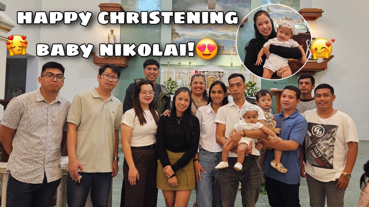 Bininyagan na si Baby Nikolai🥰 | Nag-Inaanak c Seth😍