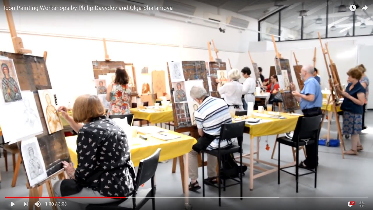 Icon Painting by Philip Davydov and Olga Shalamova YouTube