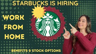 STARBUCKS IS HIRING!!!! REMOTE WORK FROM HOME JOBS WITH STOCK OPTIONS | Multiple Positions Open